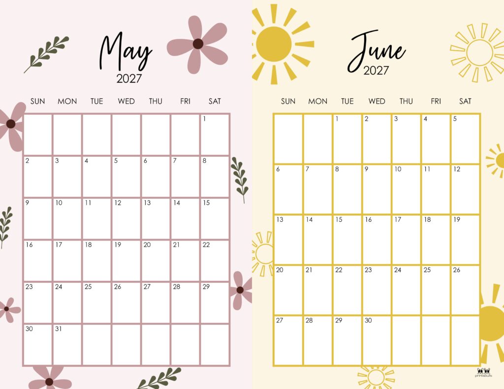 Printable-Two-Month-May-June-2027-Calendars-8
