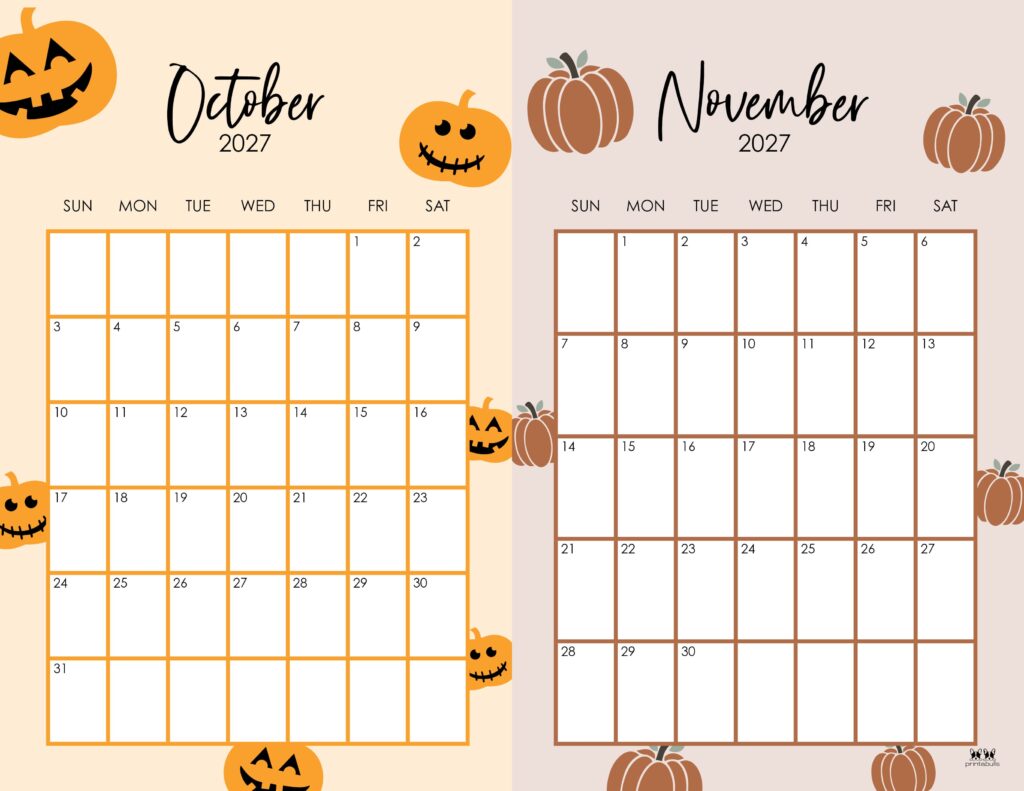 Printable-Two-Month-October-November-2027-Calendars-8