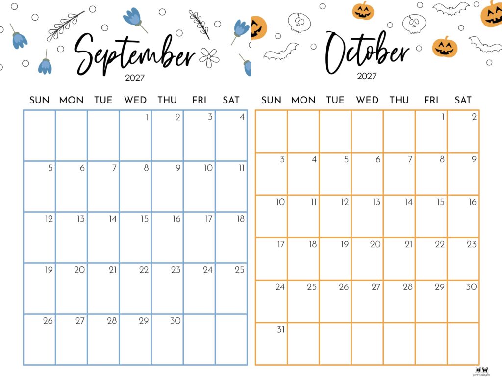 Printable-Two-Month-September-October-2027-Calendars-15