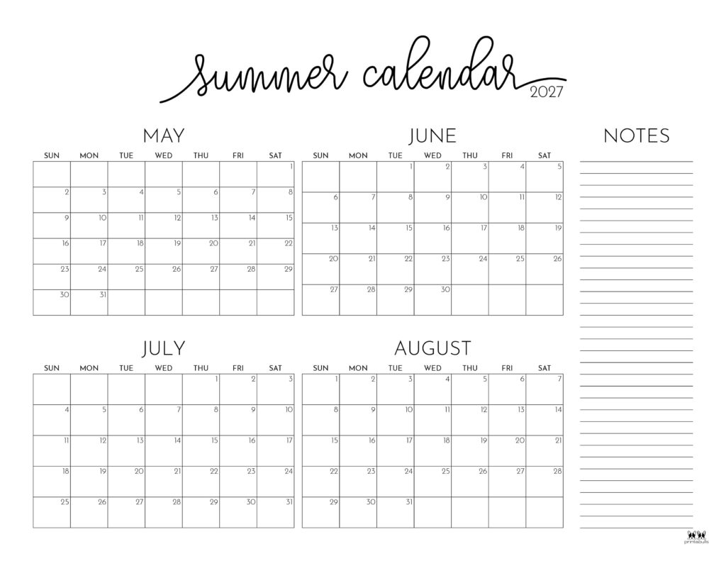 Printable-2027-Summer-Calendar-19
