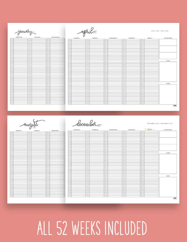 Printable-2027-Weekly-Calendars-5-Day-Time-Slots-Extras-1