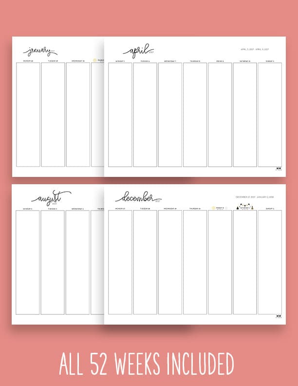 Printable-2027-Weekly-Calendars-7-Day-Blank-Standard-1