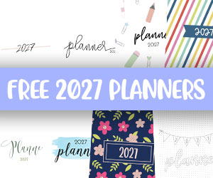 free printable 2027 planners