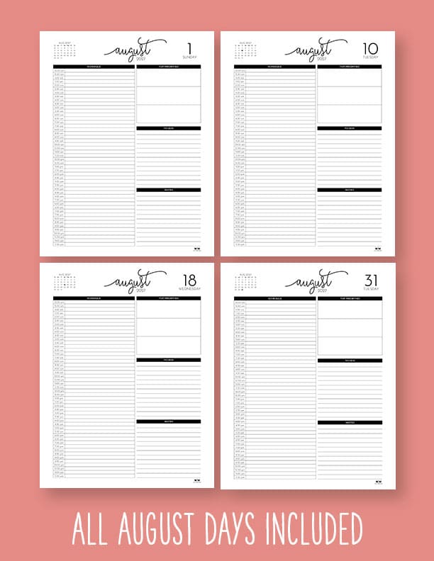 Printable-Hourly-Daily-2027-Planner-August-1