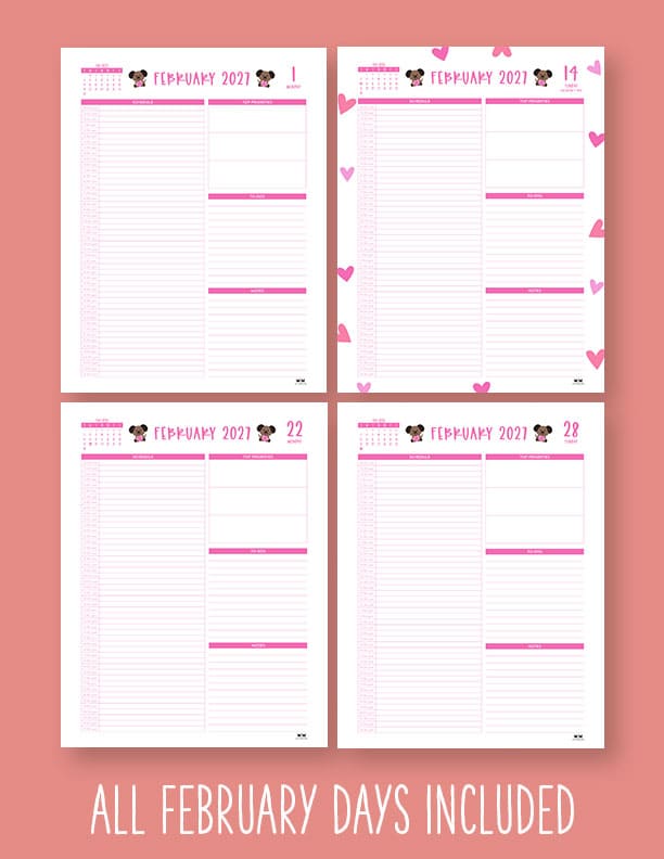 Printable-Hourly-Daily-2027-Planner-February-10