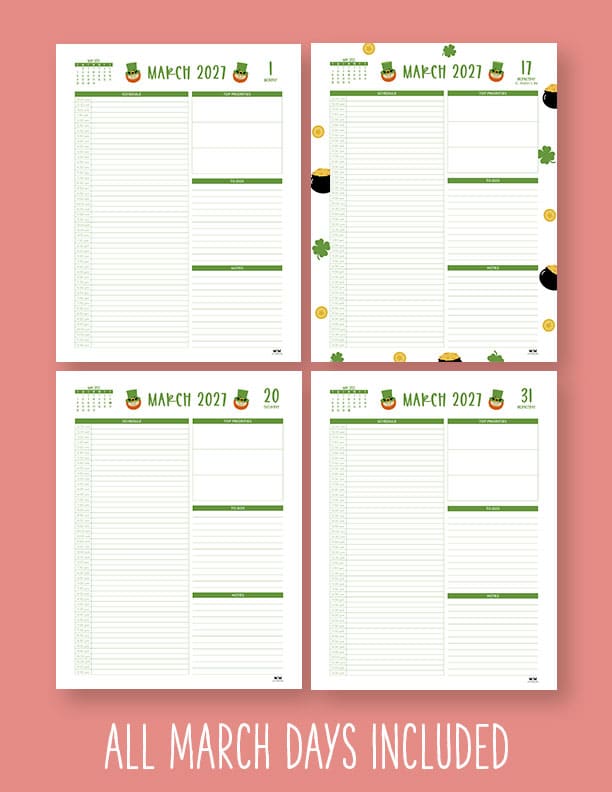 Printable-Hourly-Daily-2027-Planner-March-10