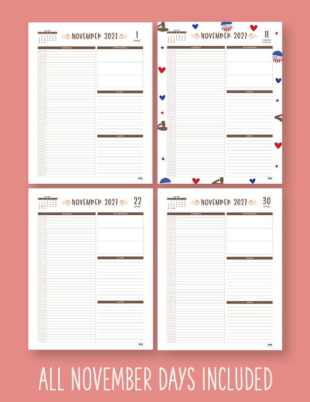 Printable-Hourly-Daily-2027-Planner-November-10