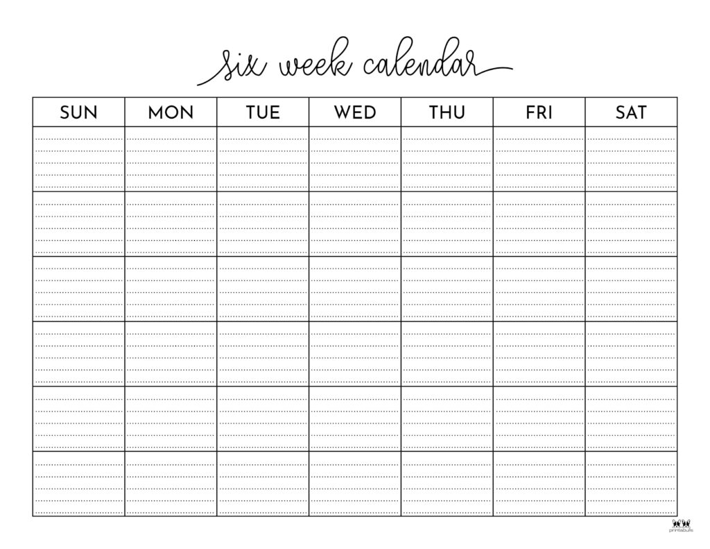 Printable-Six-Week-Calendar-Style-1-Sunday-Start-No-Placeholder-LIN